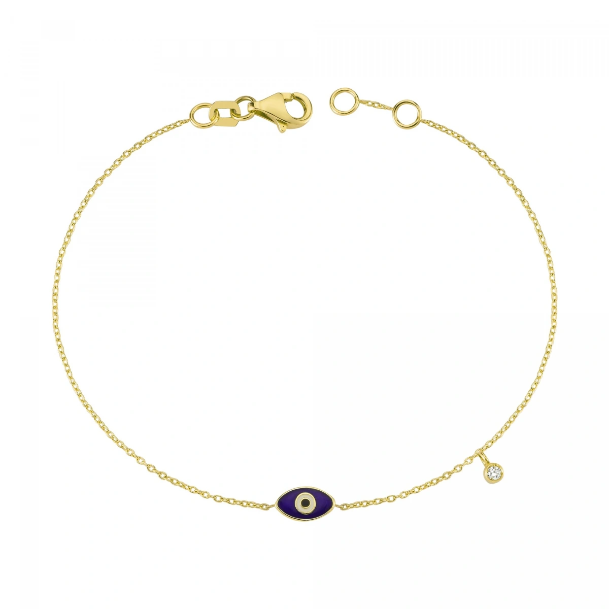 Nazar Göz Mineli Pırlanta Bileklik