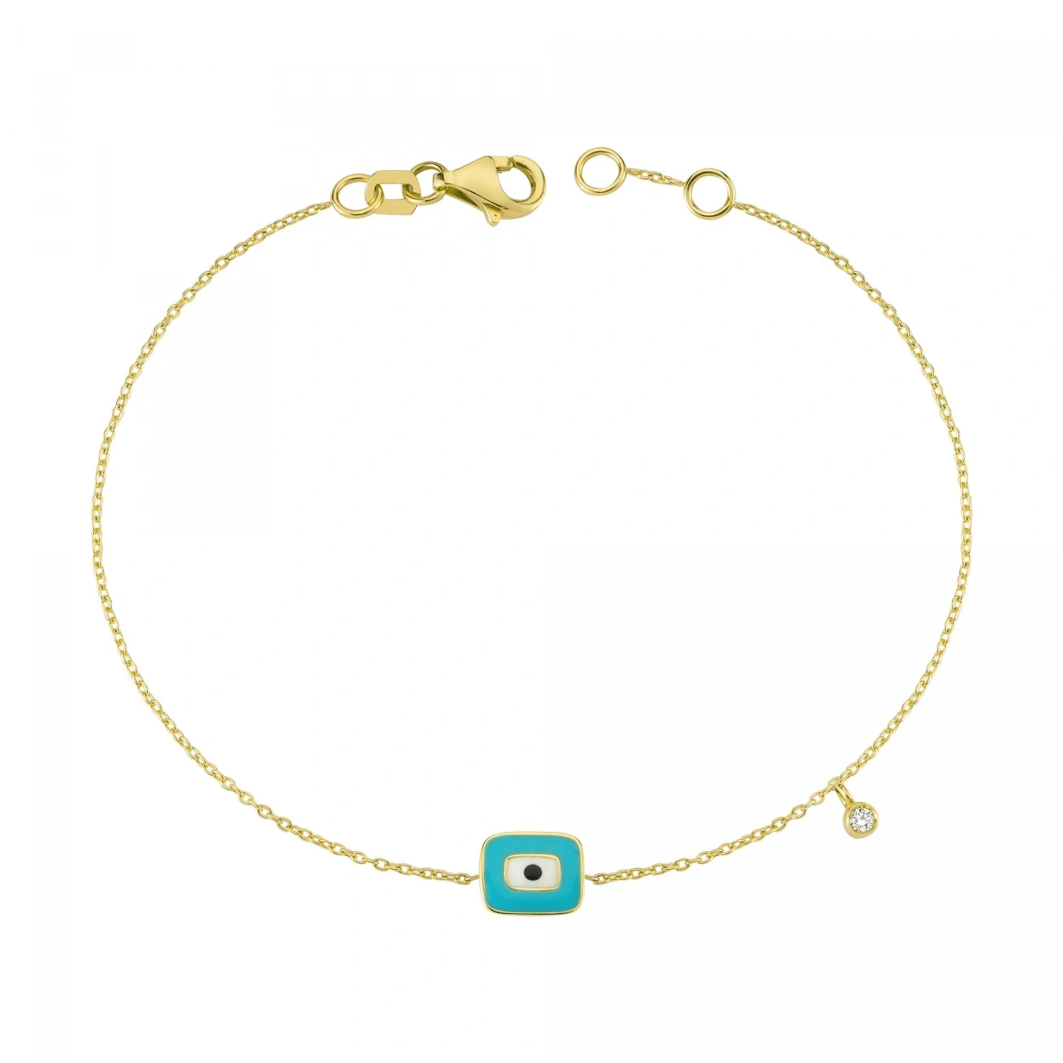 Nazar Mineli Pırlanta Bileklik