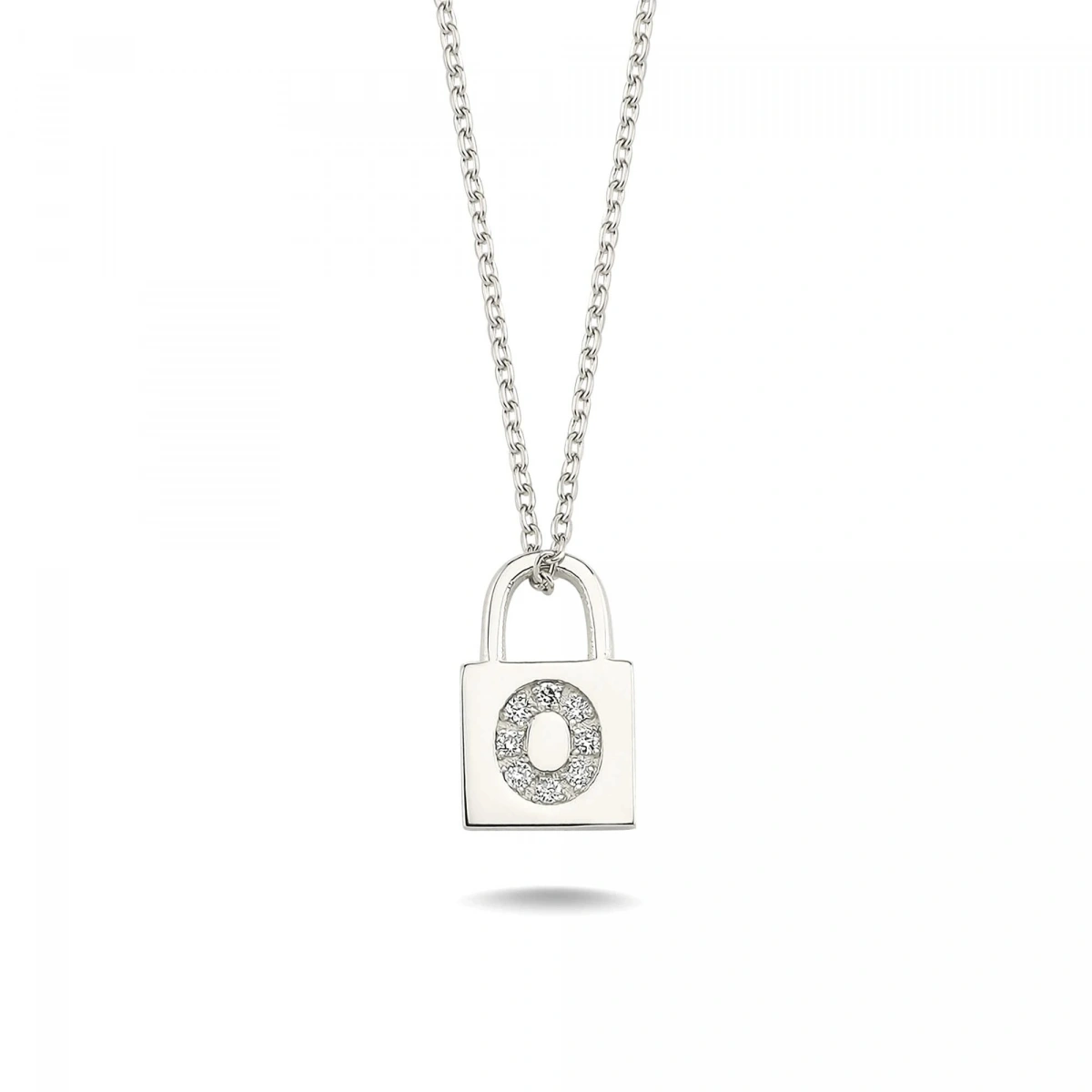 O Harfi Kilit Altın Kolye