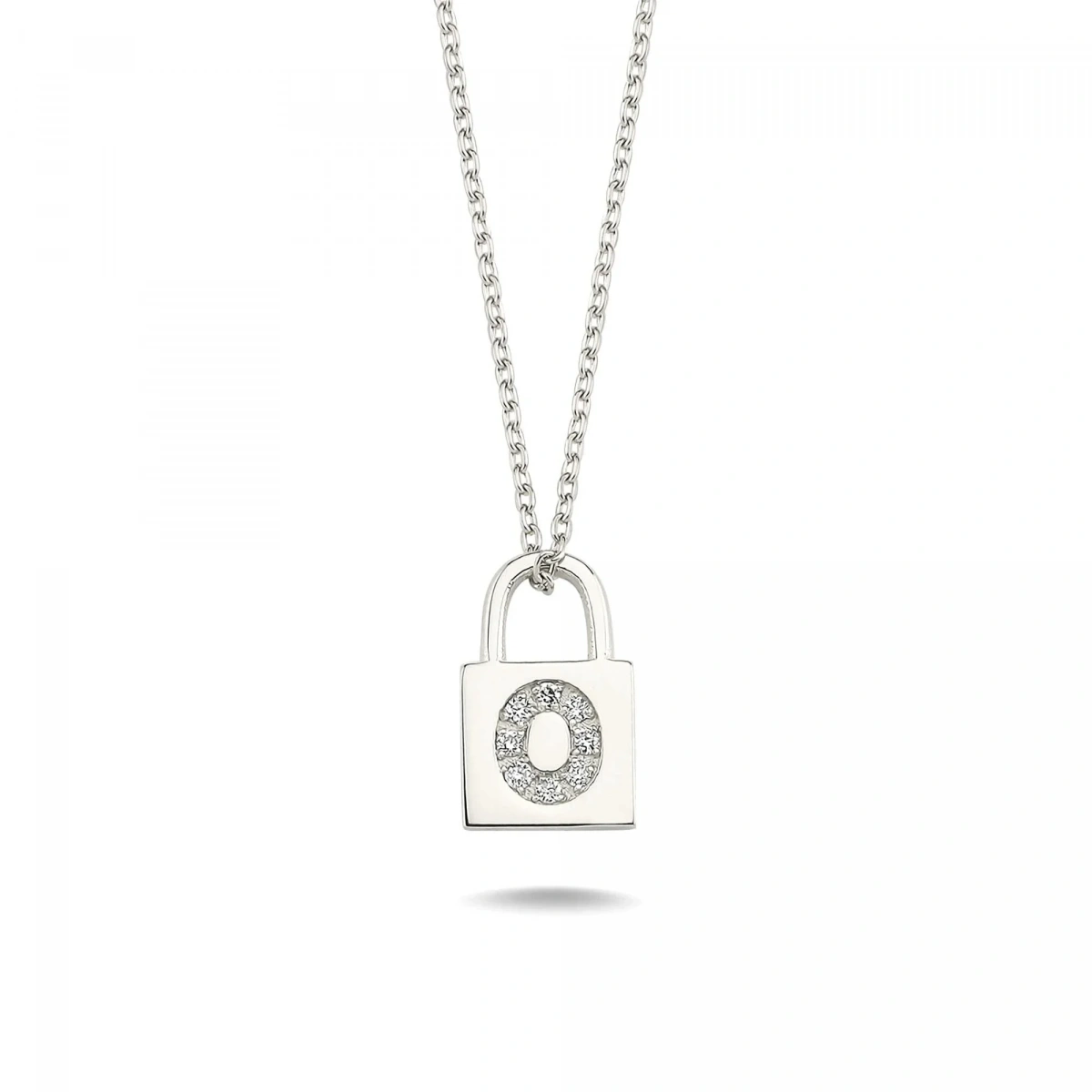 O Harfi Kilit Altın Kolye