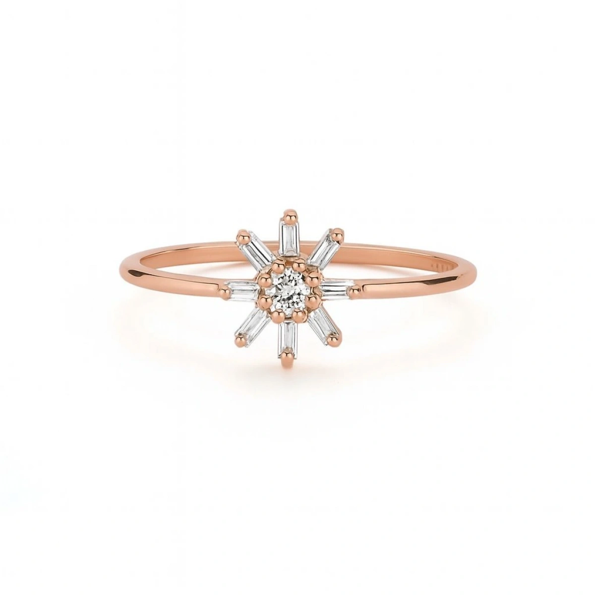 Papatya Baget Altın Yüzük