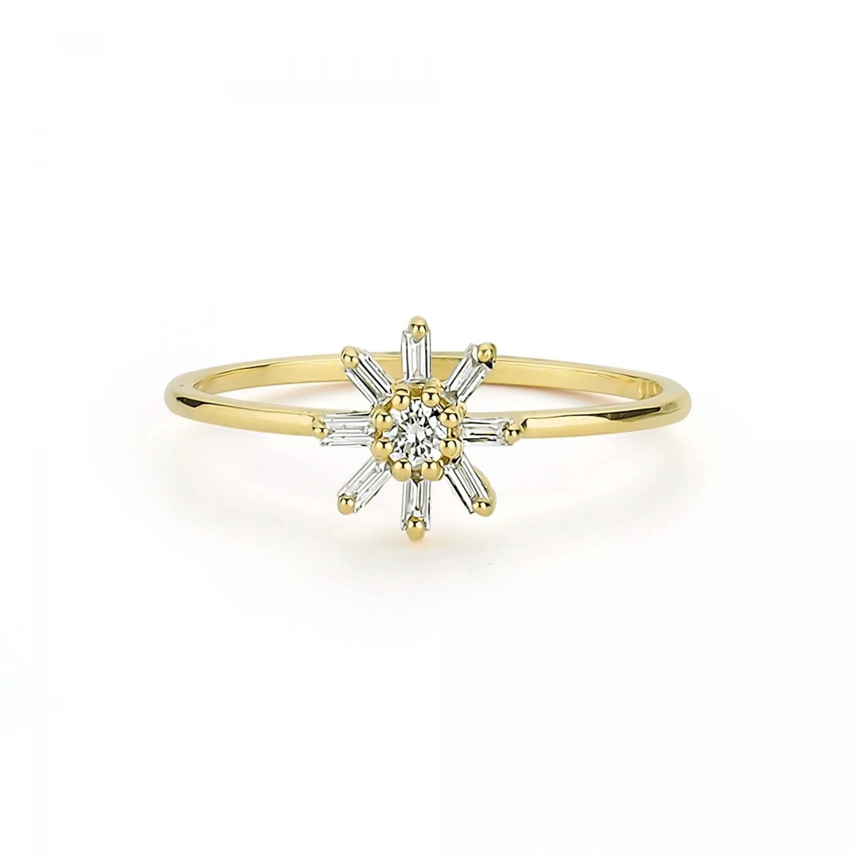 Papatya Baget Altın Yüzük