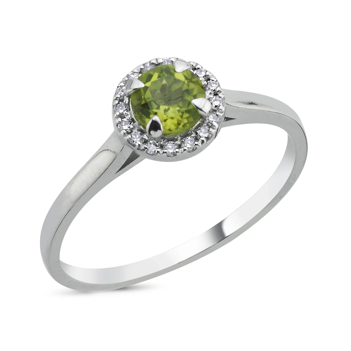 Peridot Tek Taş Yüzük