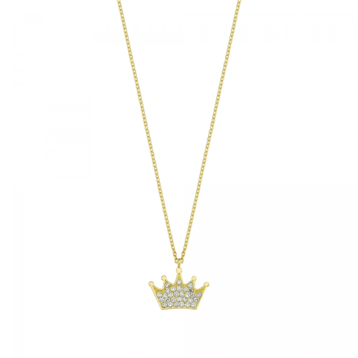 Prenses Tacı Altın Kolye