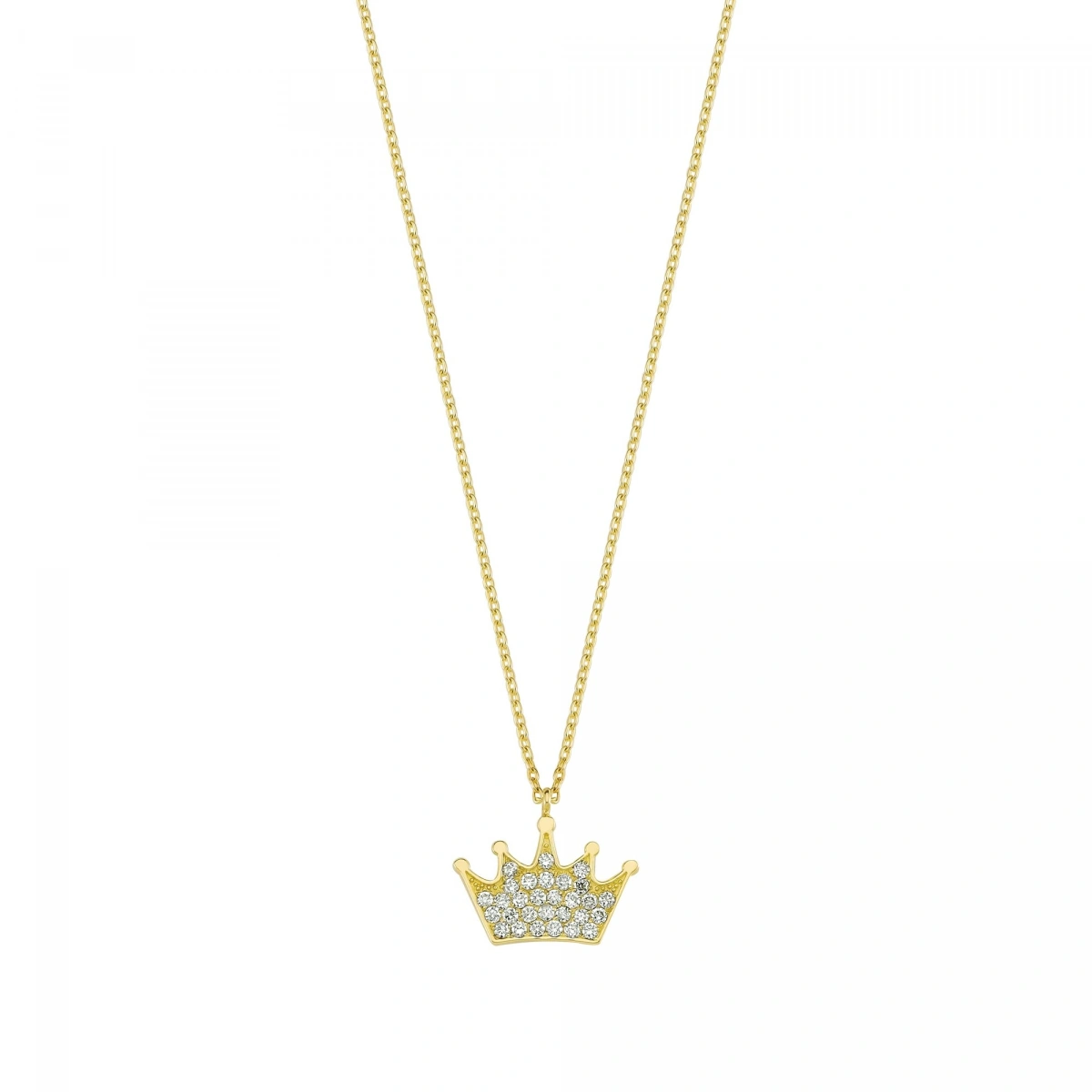 Prenses Tacı Altın Kolye