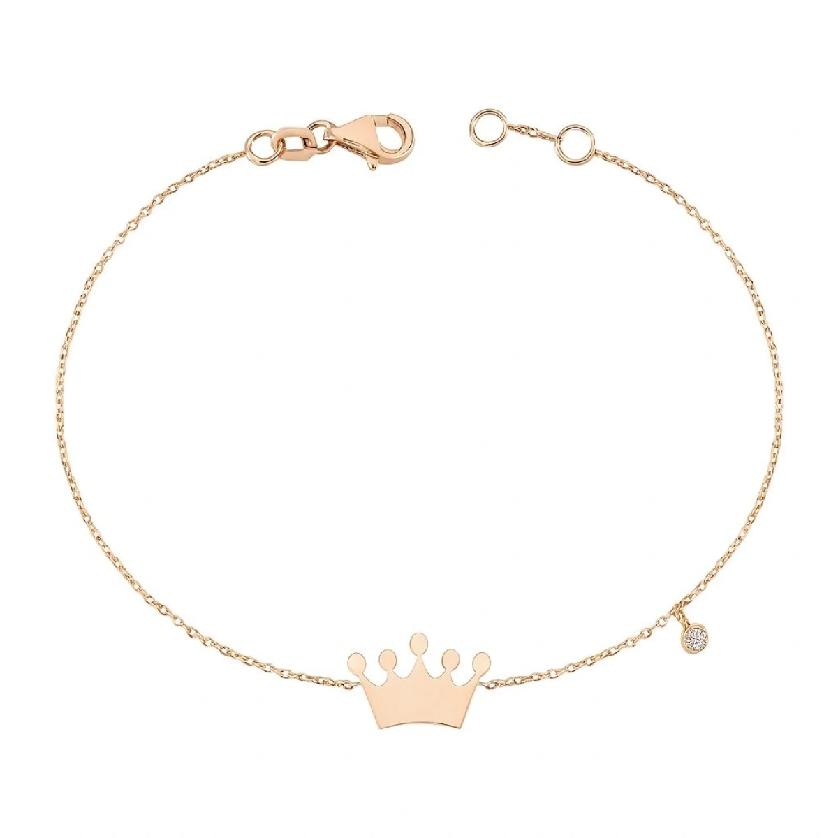 Prenses Tacı Pırlanta Bileklik