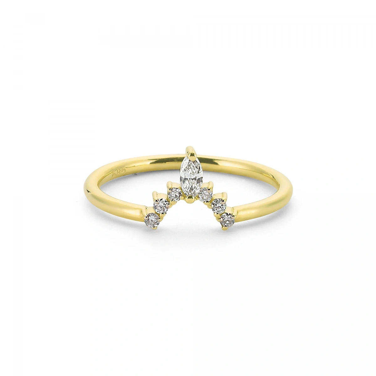 Queen Altın Yüzük