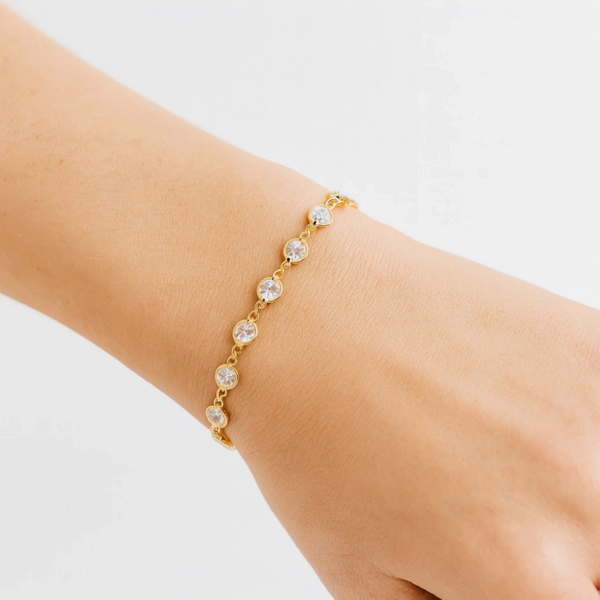 Rose Tohum Taşlı Su Yolu Bileklik