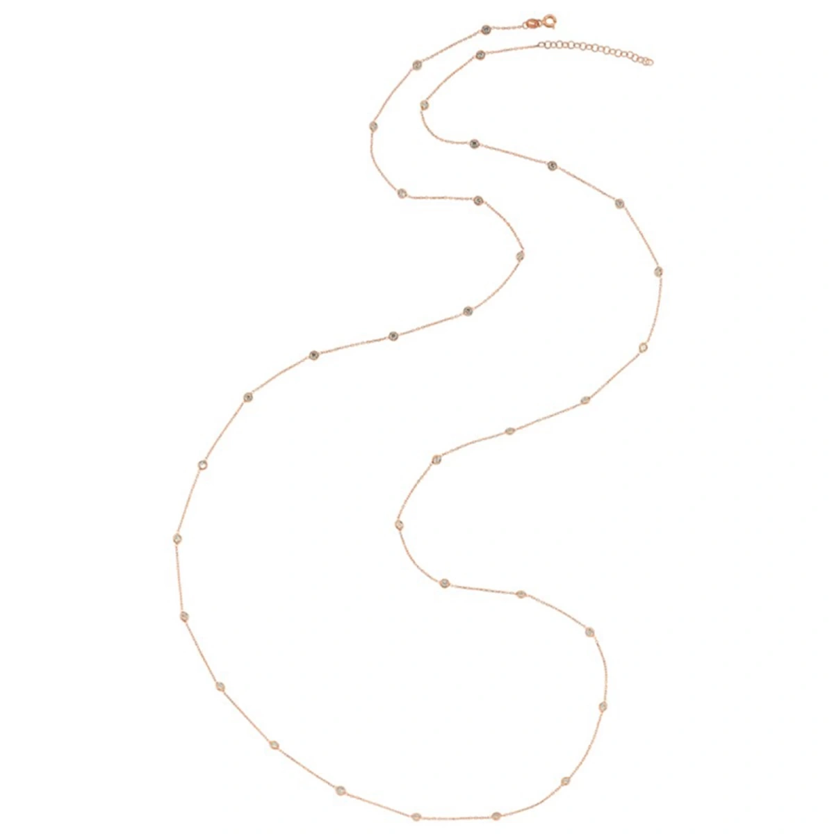 Rose Tohum Taşlı Uzun Kolye