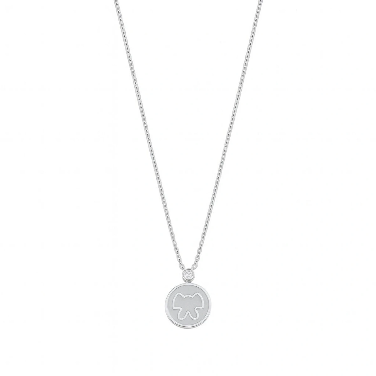 Sedef Mineli Fiyonk Pırlanta Kolye