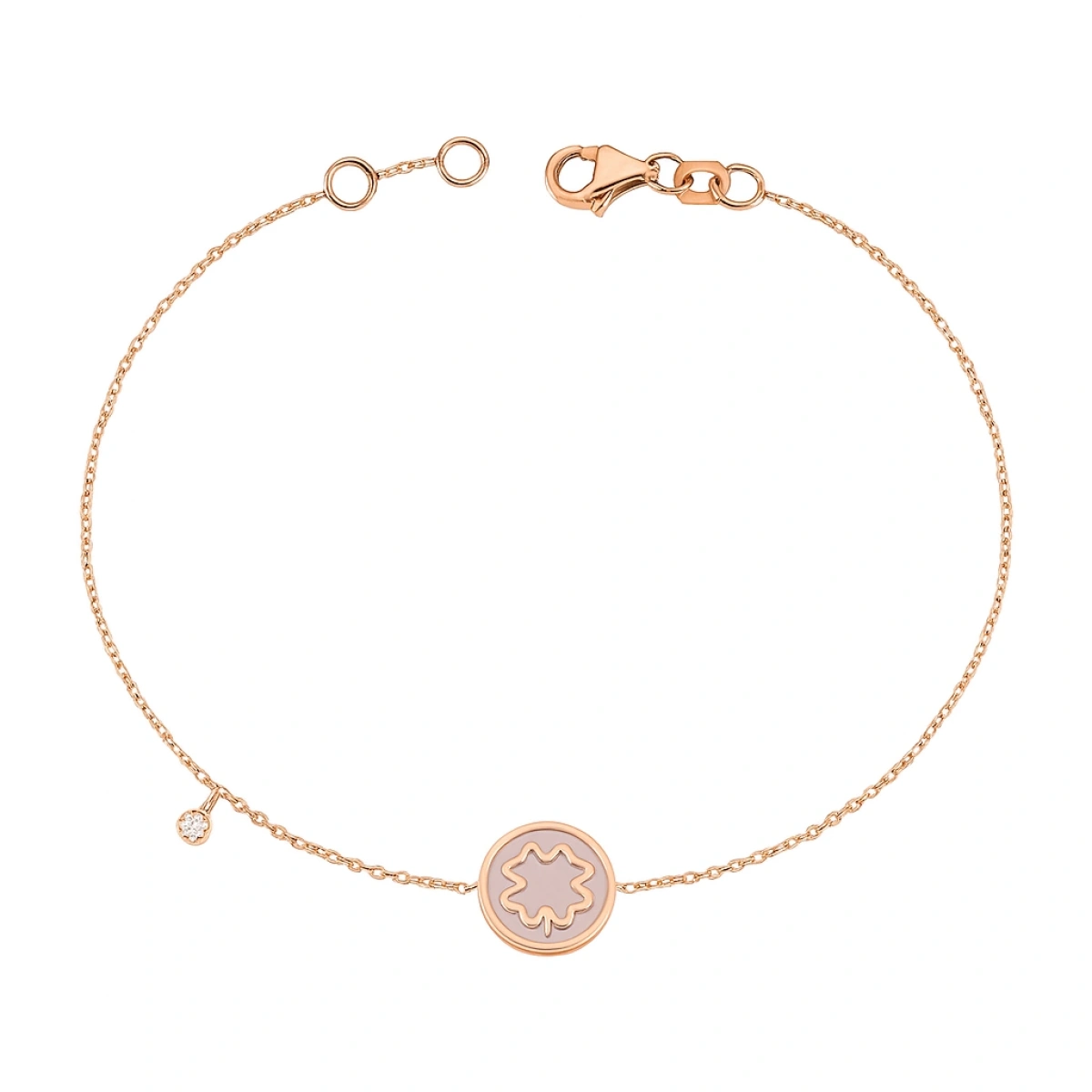 Sedef Mineli Yonca Pırlanta Bileklik