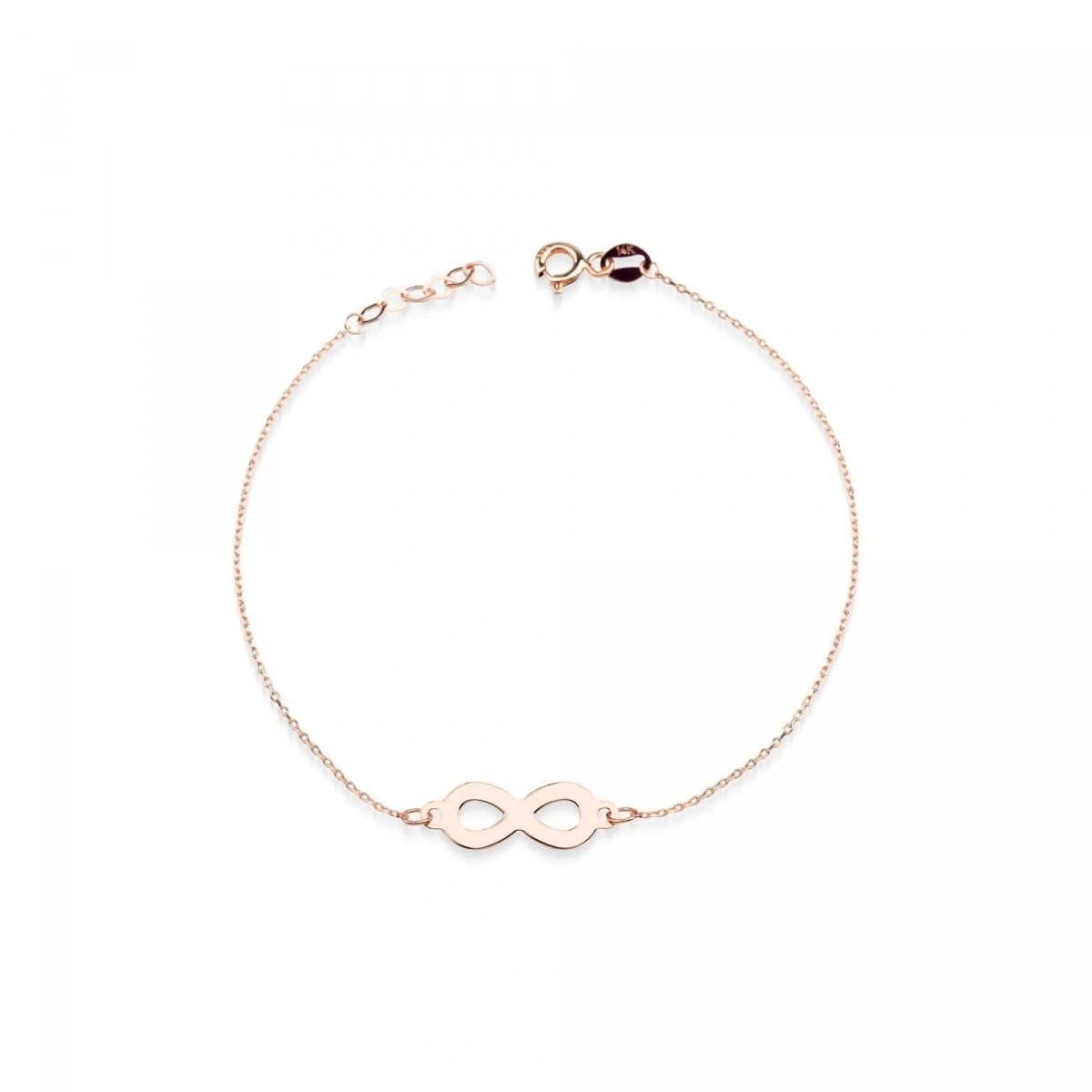 Sonsuzluk Plaka Altın Bileklik