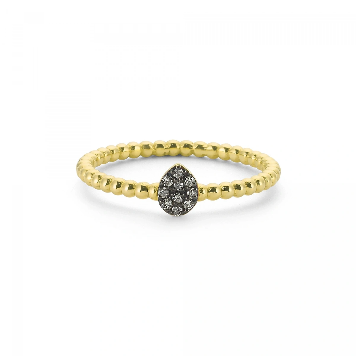 Su Damlası Minimal Altın Yüzük