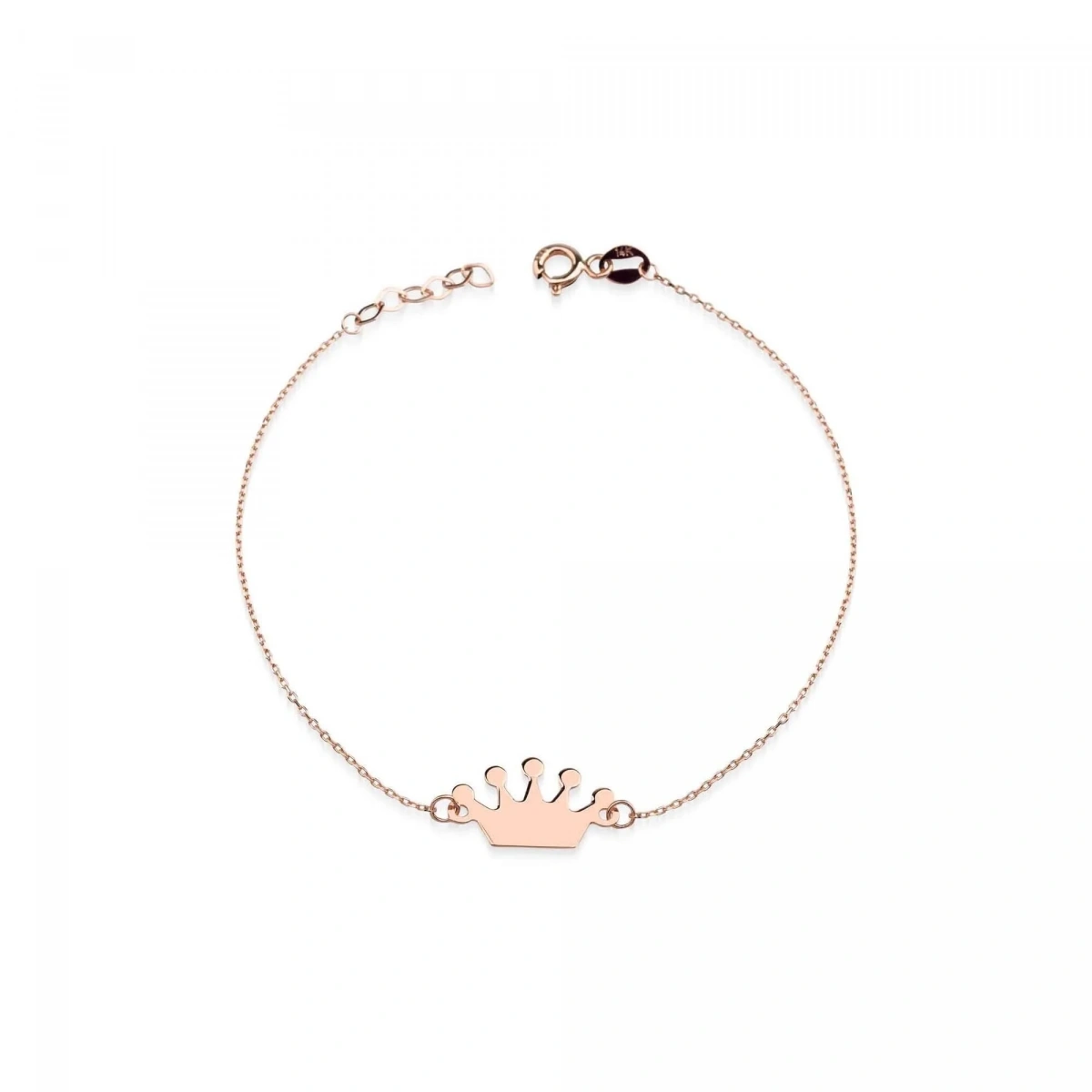 Taç Plaka Altın Bileklik