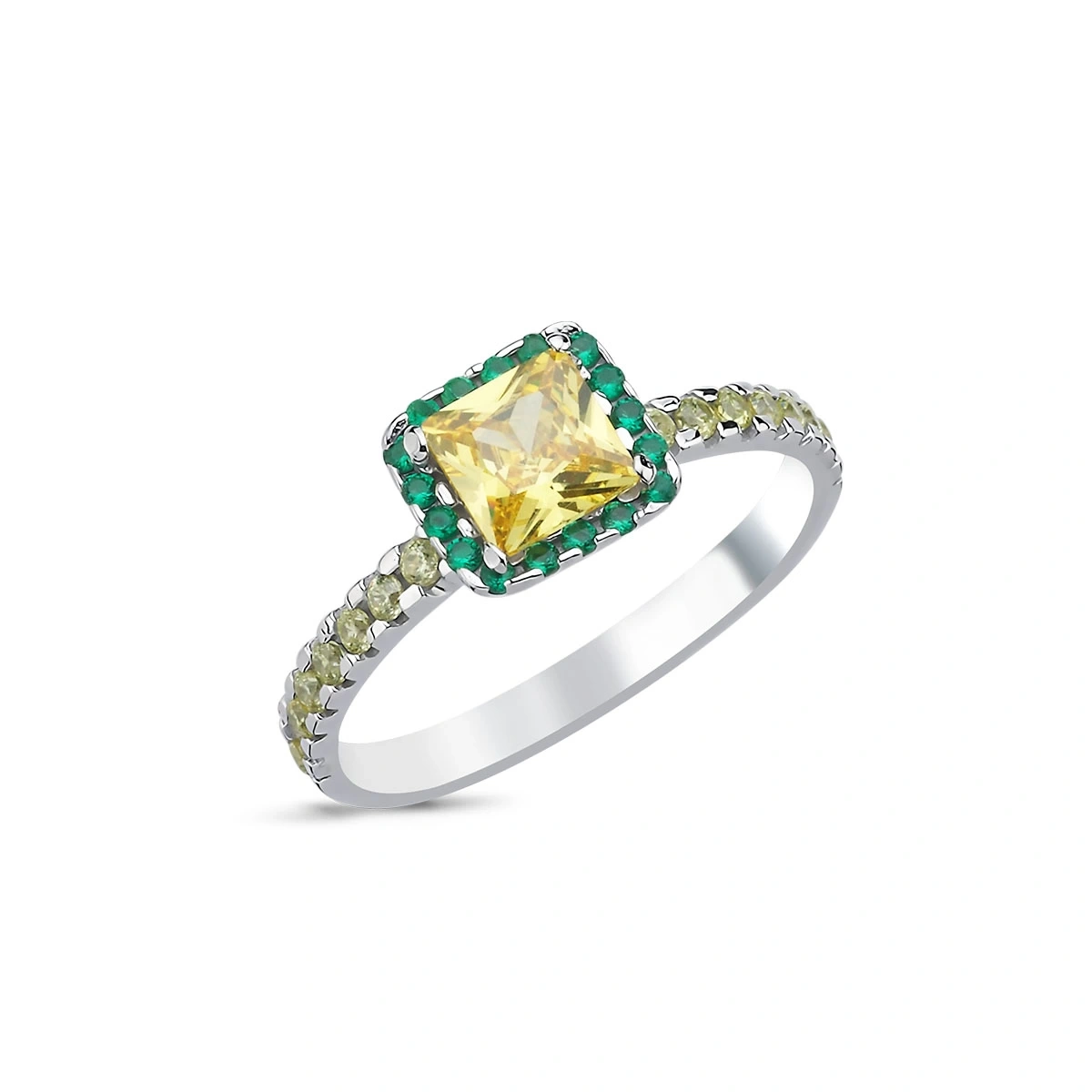 Peridot Tek Taş Yüzük