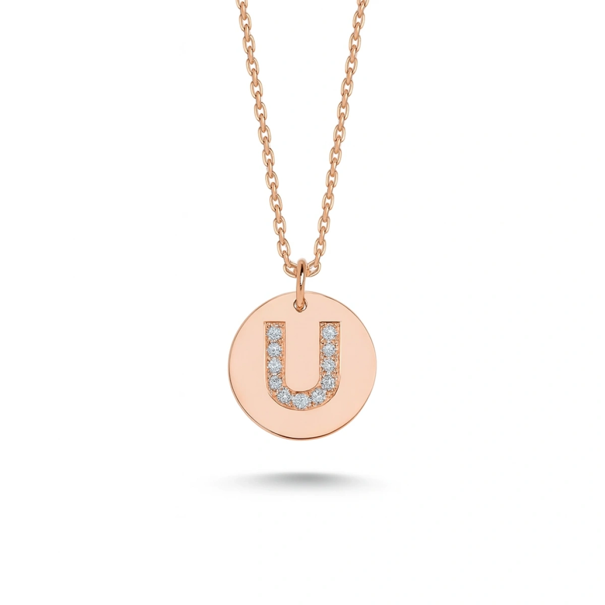 U Harfi Altın Kolye