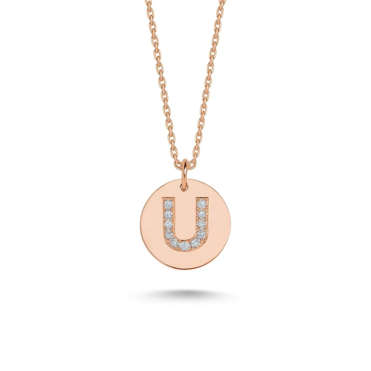 U Harfi Altın Kolye