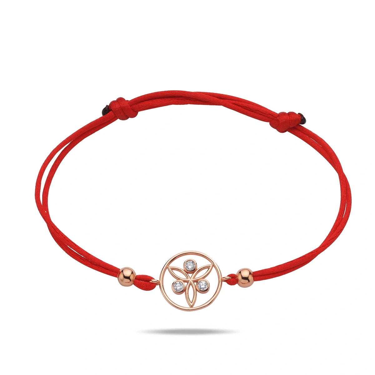 Üç Pırlantalı Stilize Melek Bileklik