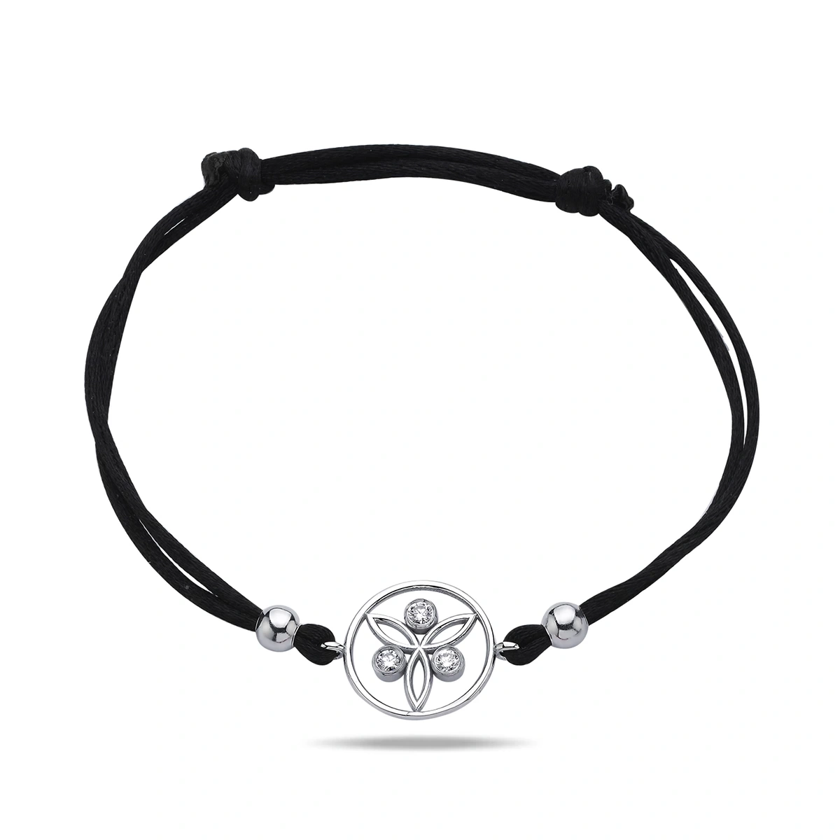 Üç Pırlantalı Stilize Melek Bileklik