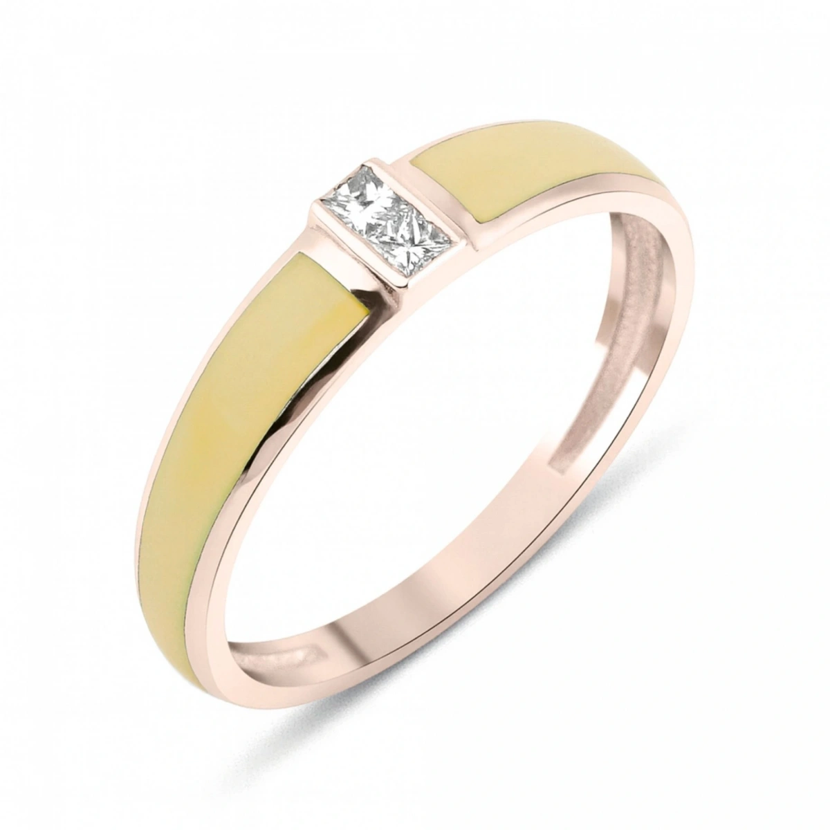 Yazın Neşesi Mineli Prenses Taşlı Altın Yüzük