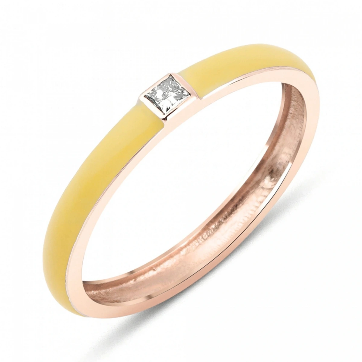 Yazın Neşesi Mineli Prenses Taşlı Altın Yüzük