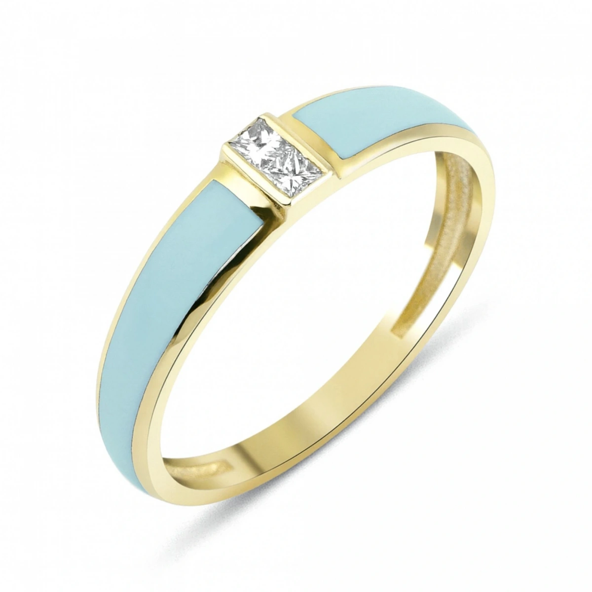 Yazın Neşesi Mineli Prenses Taşlı Altın Yüzük