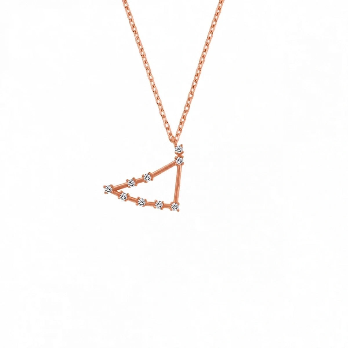 Capricorn Zodiac Sign Star Map Necklace