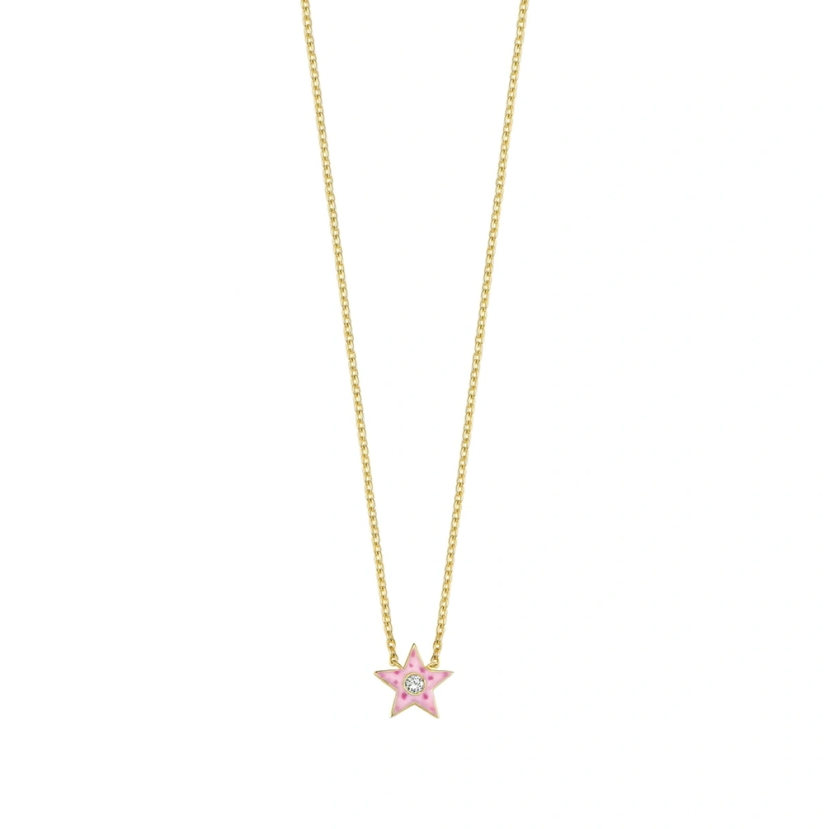 Yıldız Mineli Pırlanta Kolye