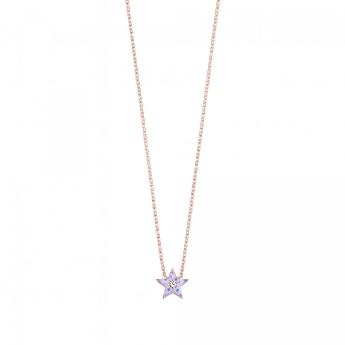 Yıldız Mineli Pırlanta Kolye