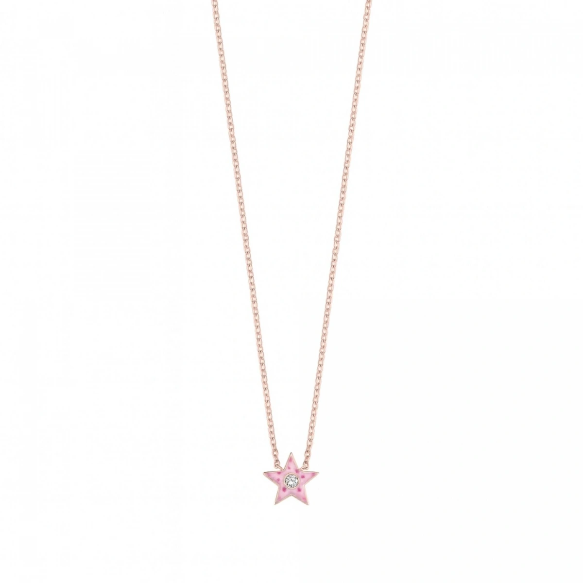 Yıldız Mineli Pırlanta Kolye