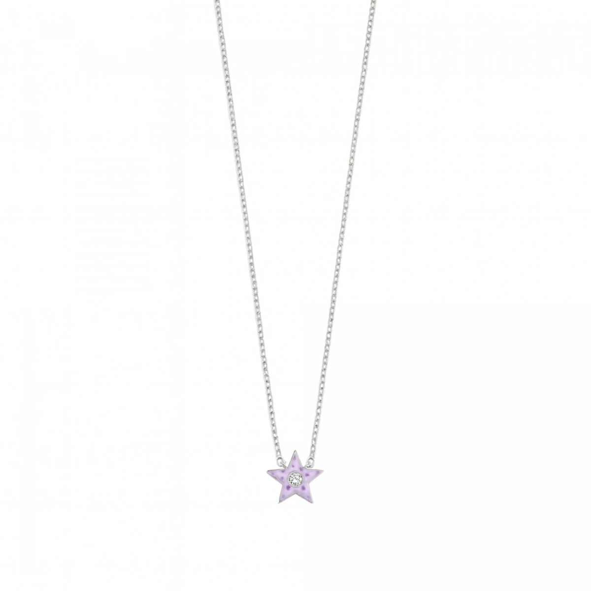 Yıldız Mineli Pırlanta Kolye