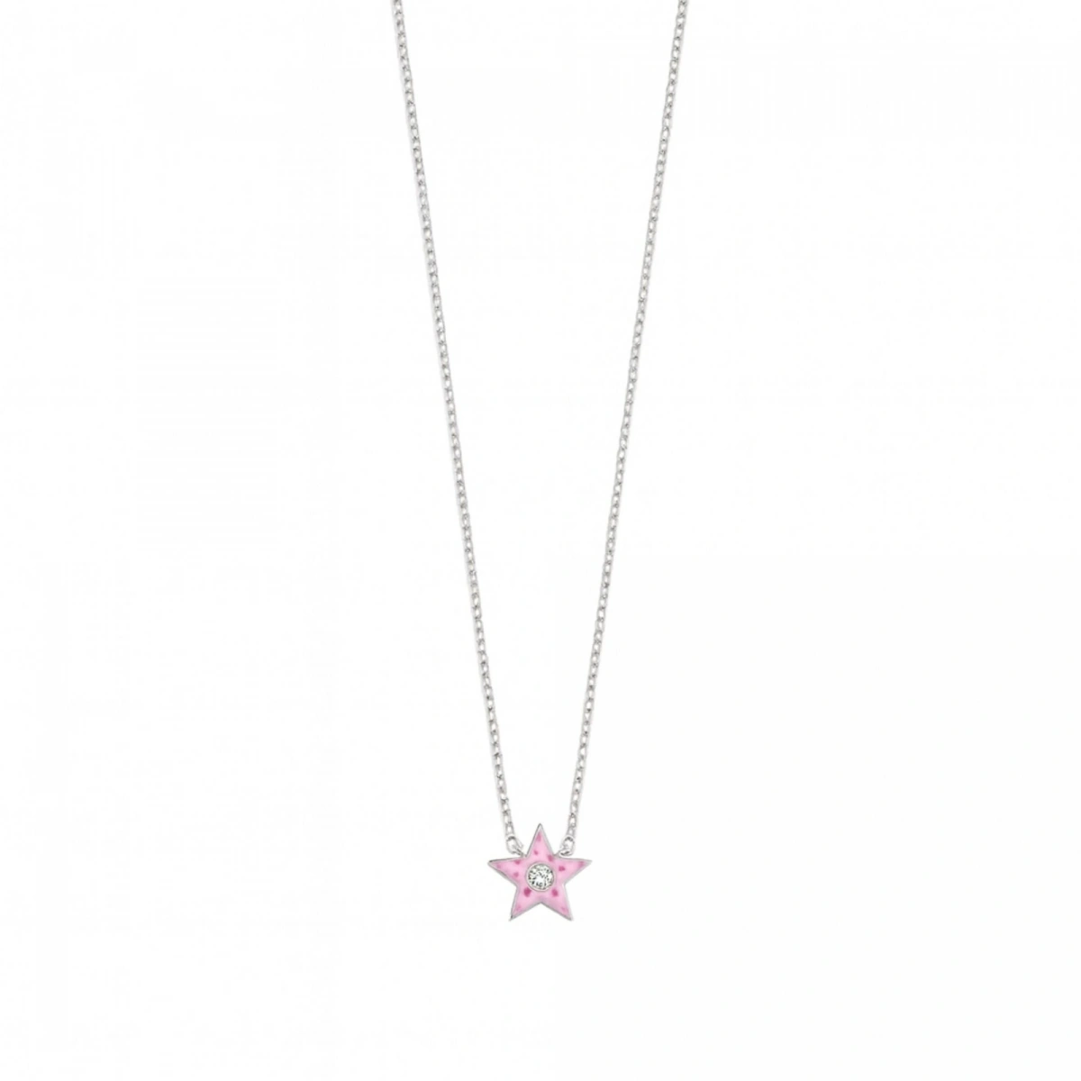 Yıldız Mineli Pırlanta Kolye