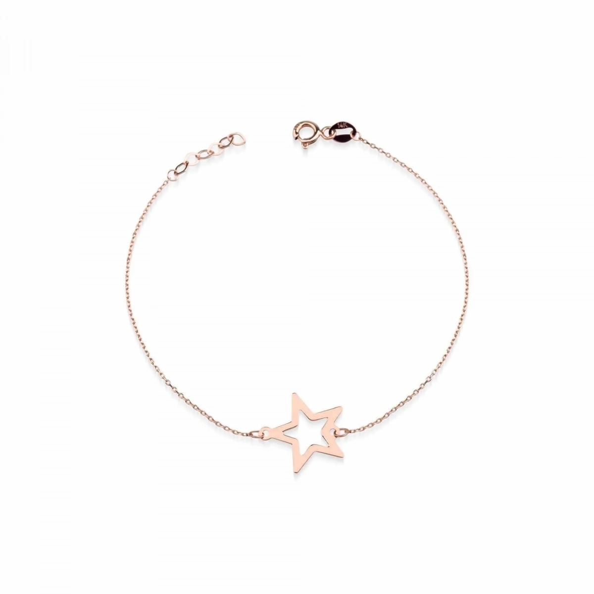 Yıldız Plaka Altın Bileklik