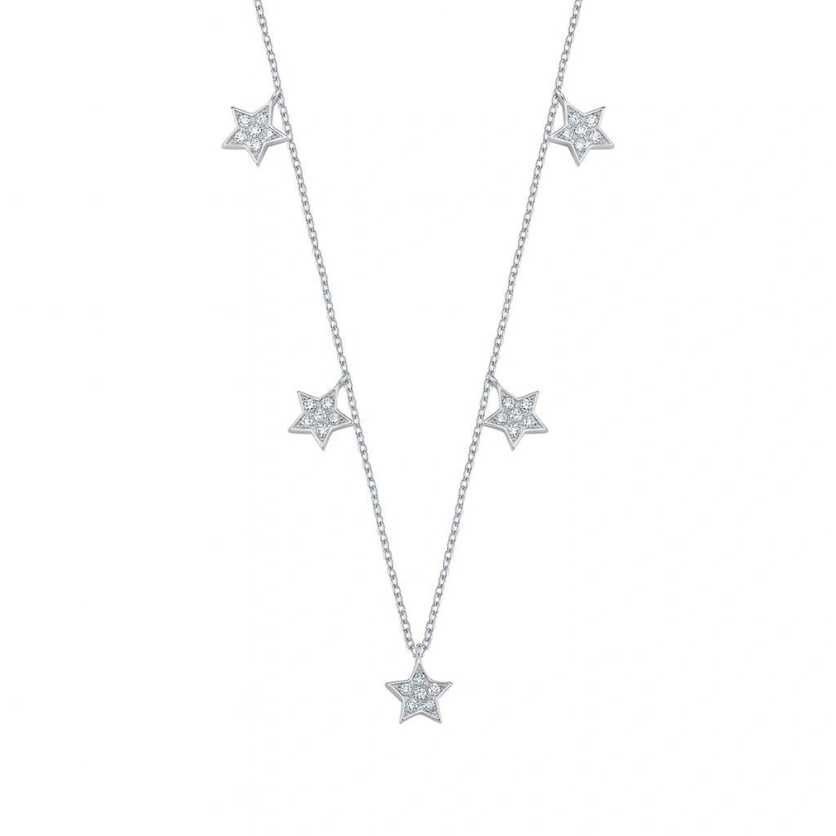 Yıldız Sallantılı Altın Zincir Kolye