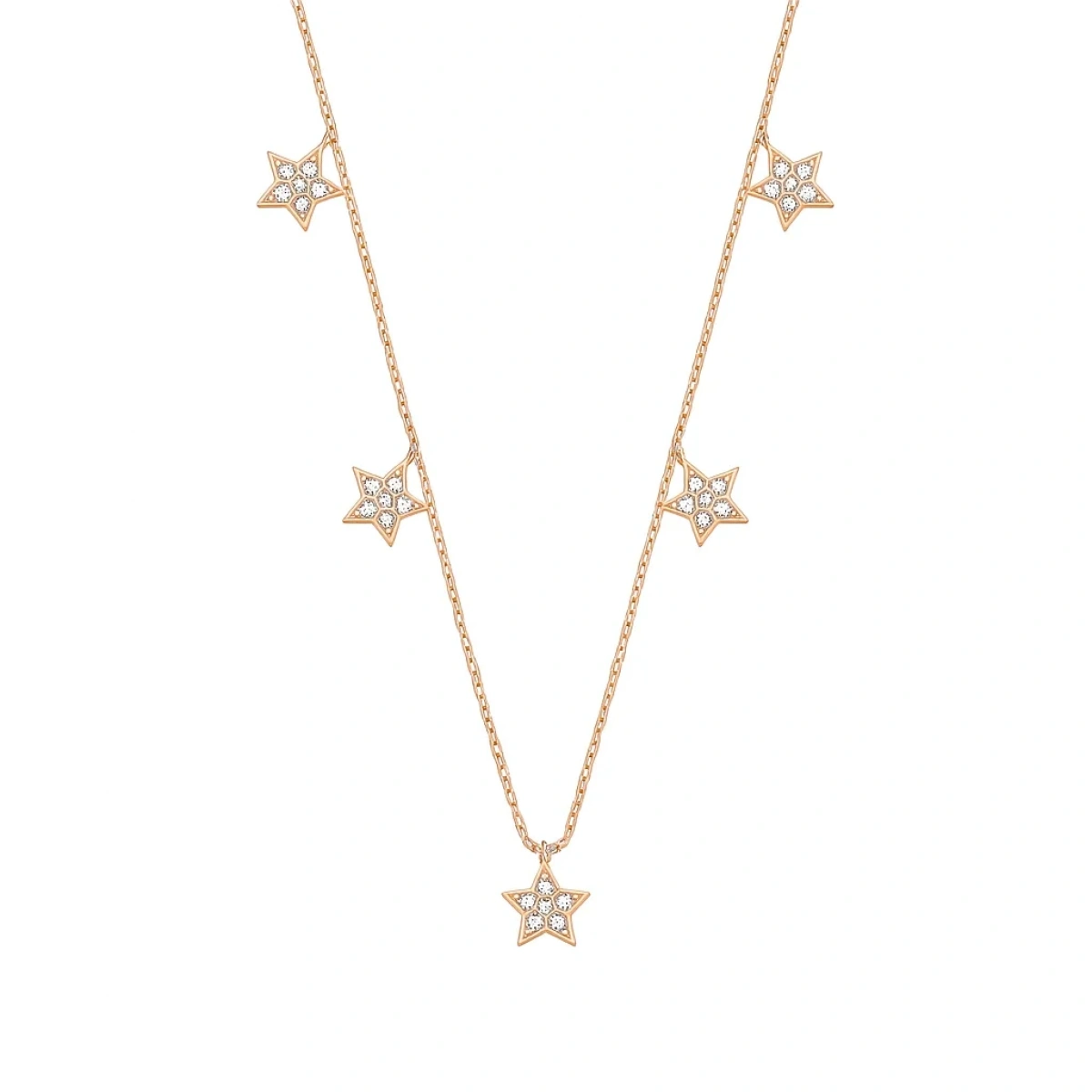 Yıldız Sallantılı Altın Zincir Kolye