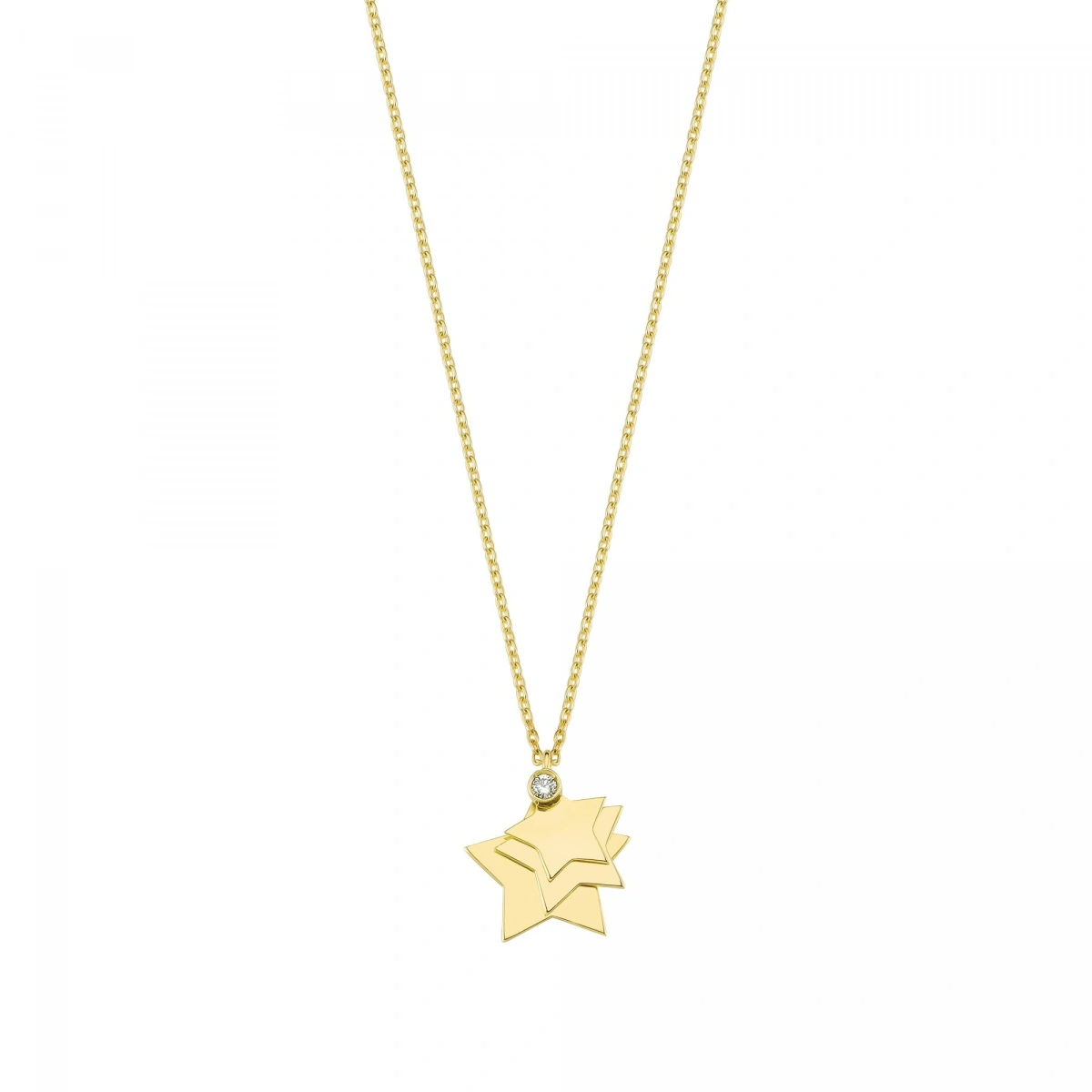 Yıldızlar Pırlanta Kolye