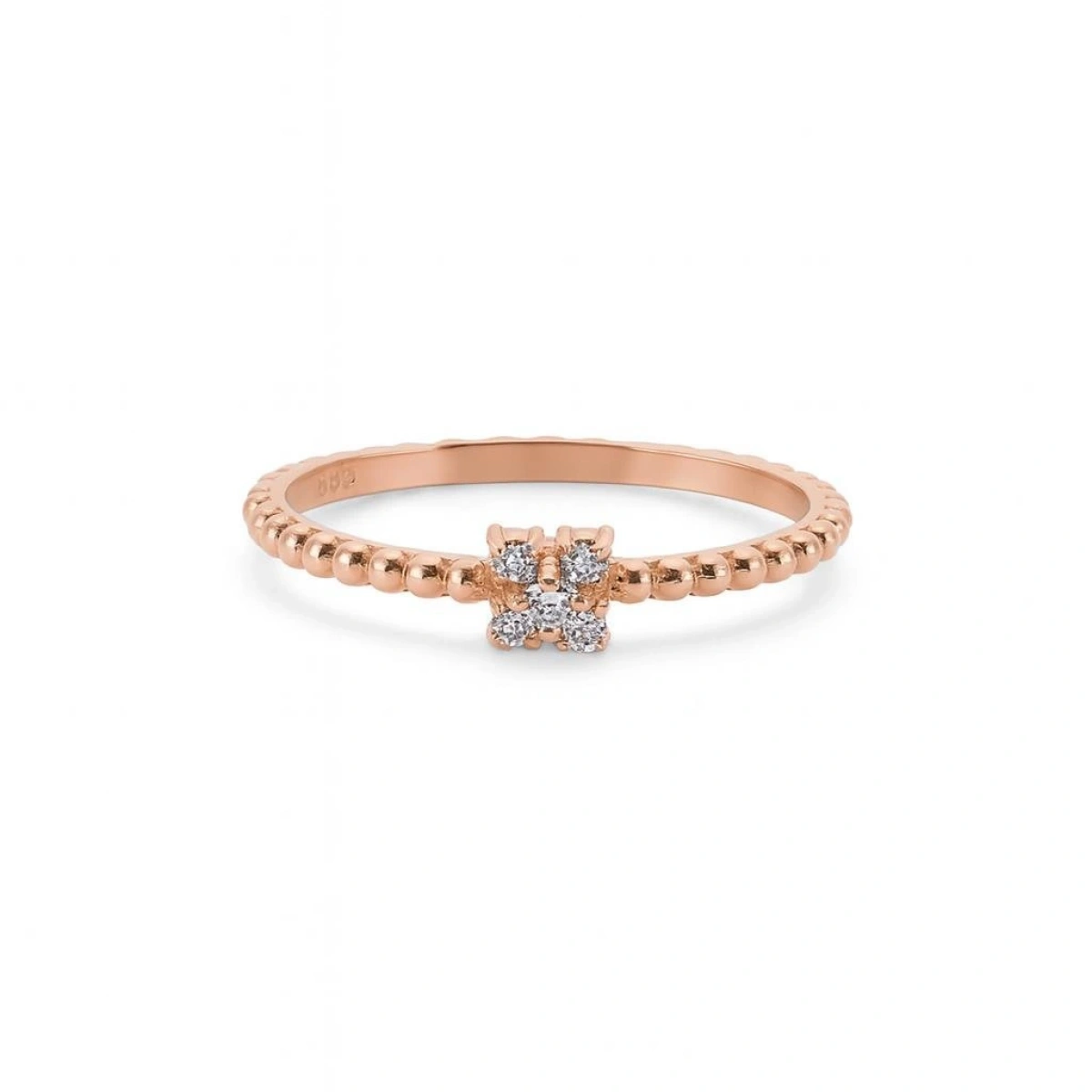 Yonca Minimal Altın Yüzük