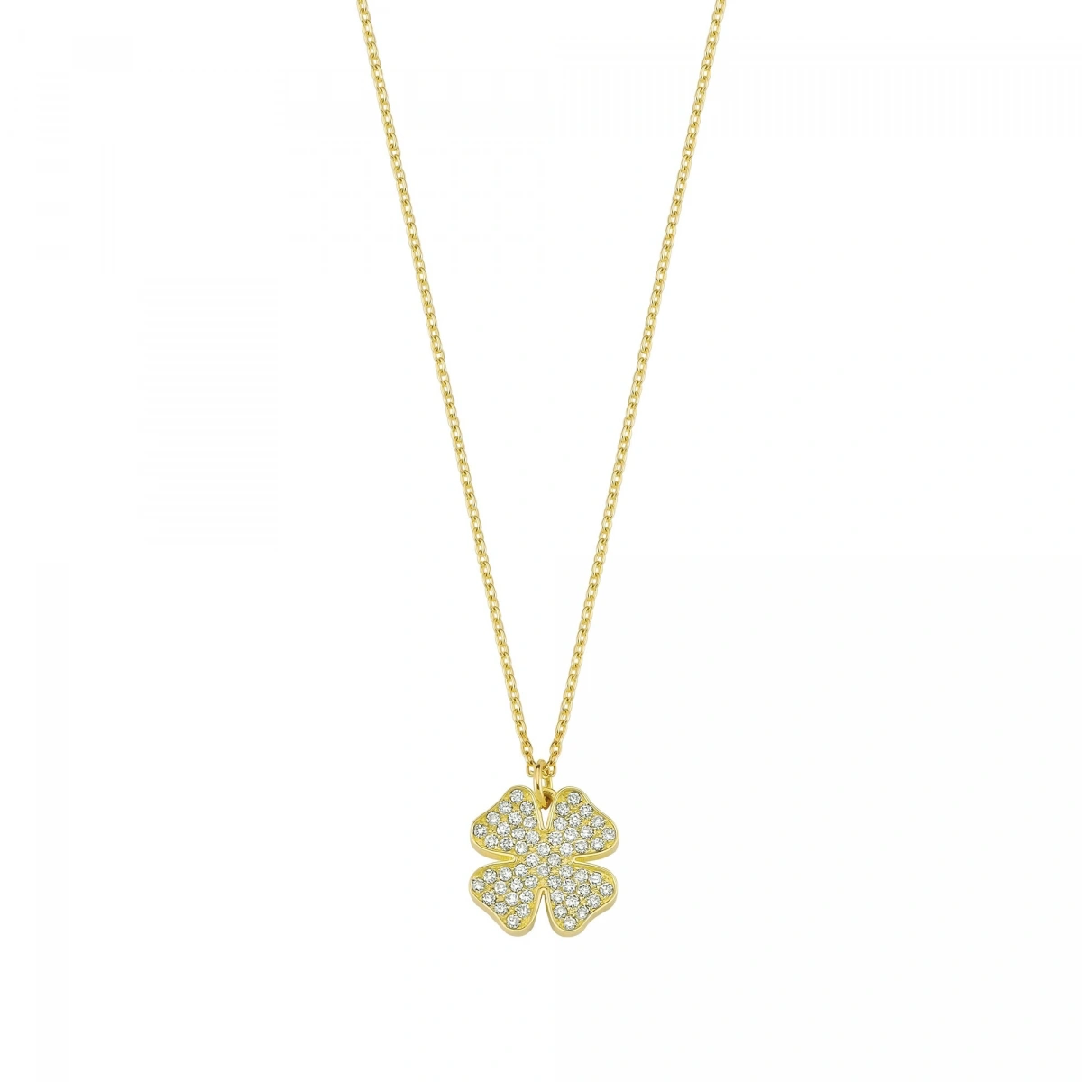 Yonca Şans Altın Kolye