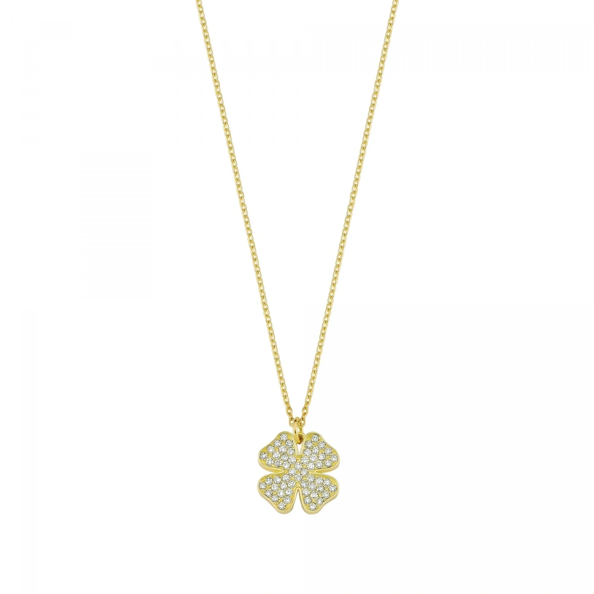 Yonca Şans Altın Kolye