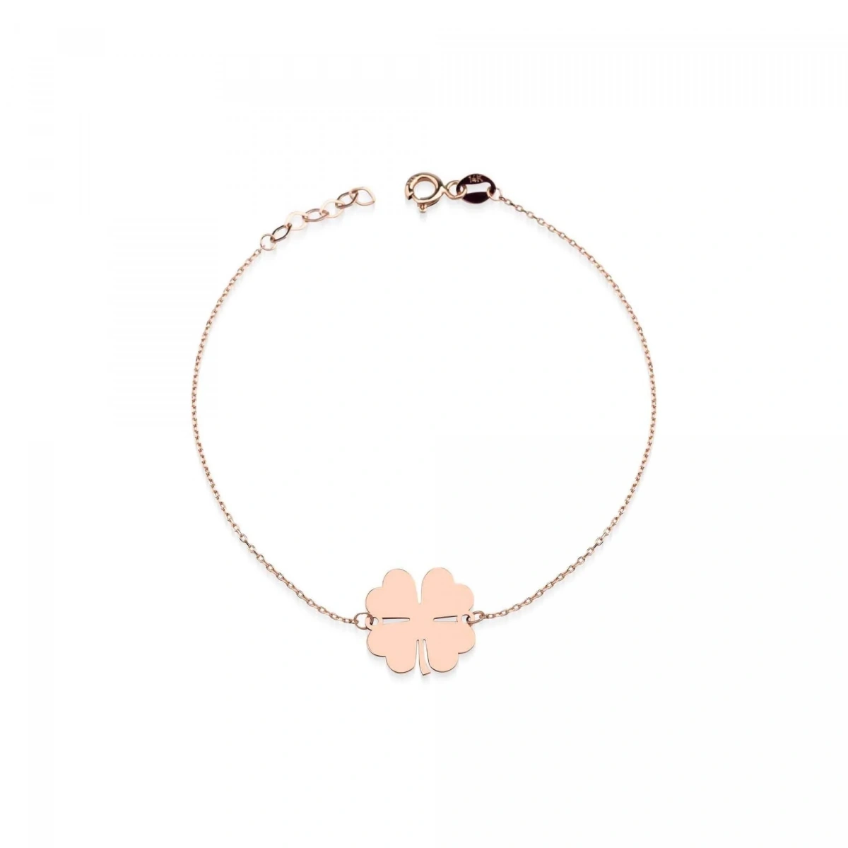 Yonca Şans Plaka Altın Bileklik