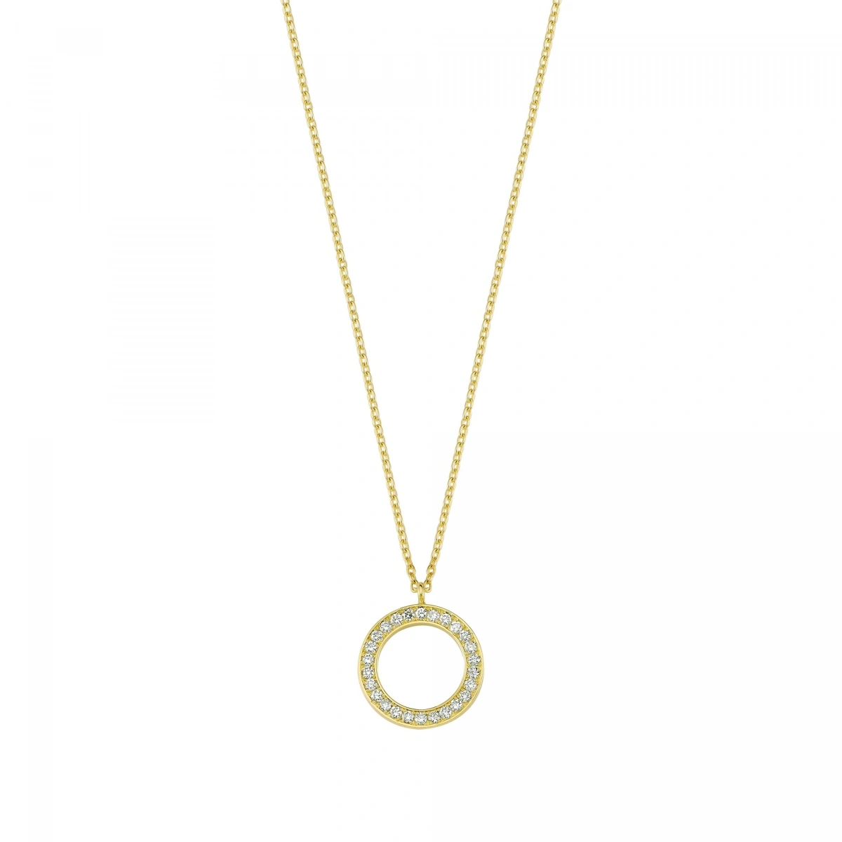 Yuvarlak Altın Kolye