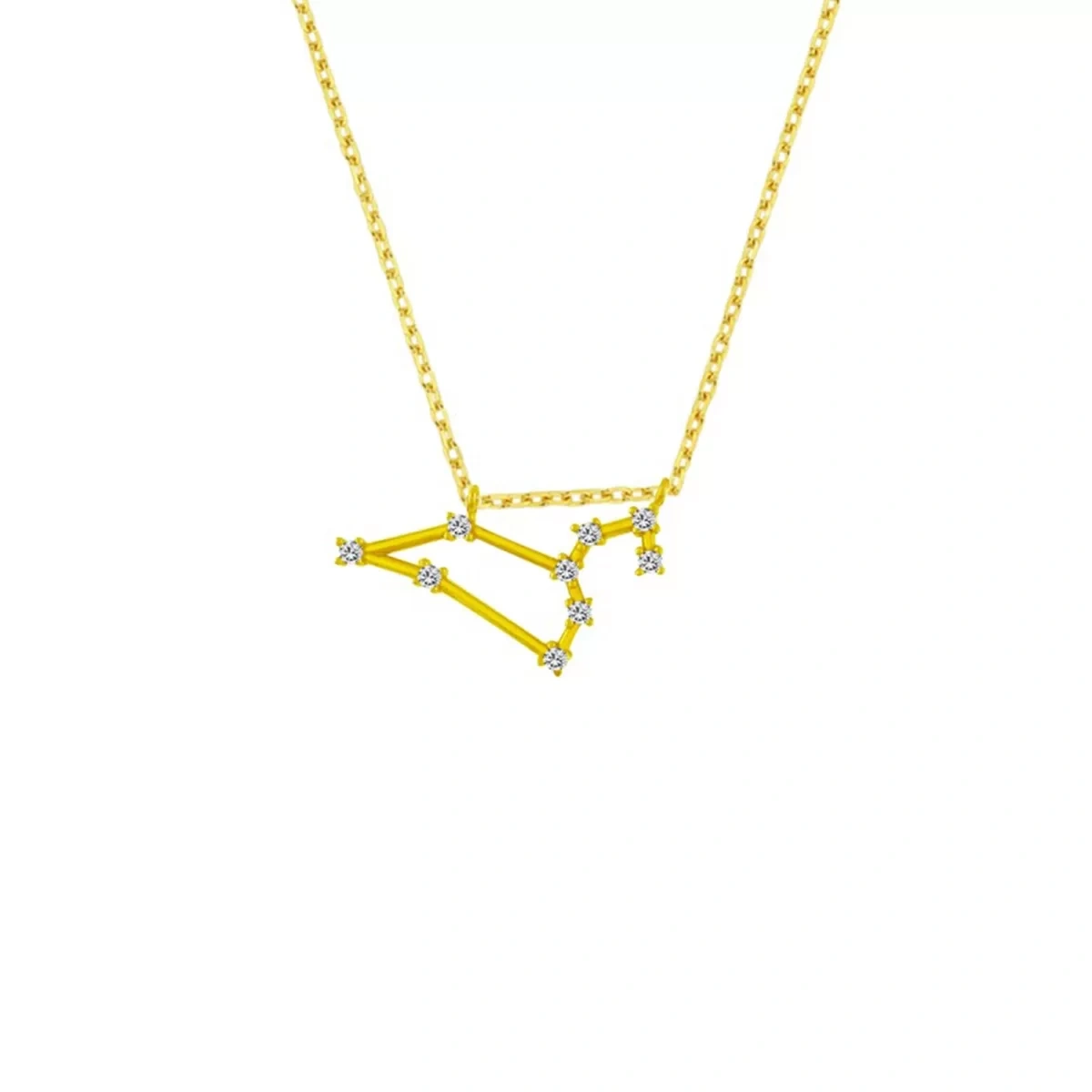 Zodiac Koleksiyonu Taşlı Aslan Burcu Gümüş Kolye