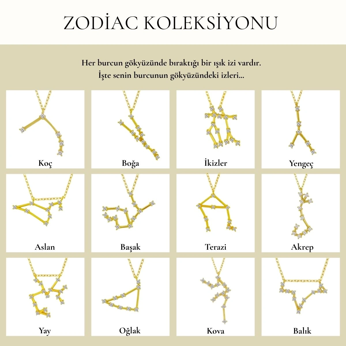 Zodiac Koleksiyonu Taşlı Boğa Burcu Gümüş Kolye