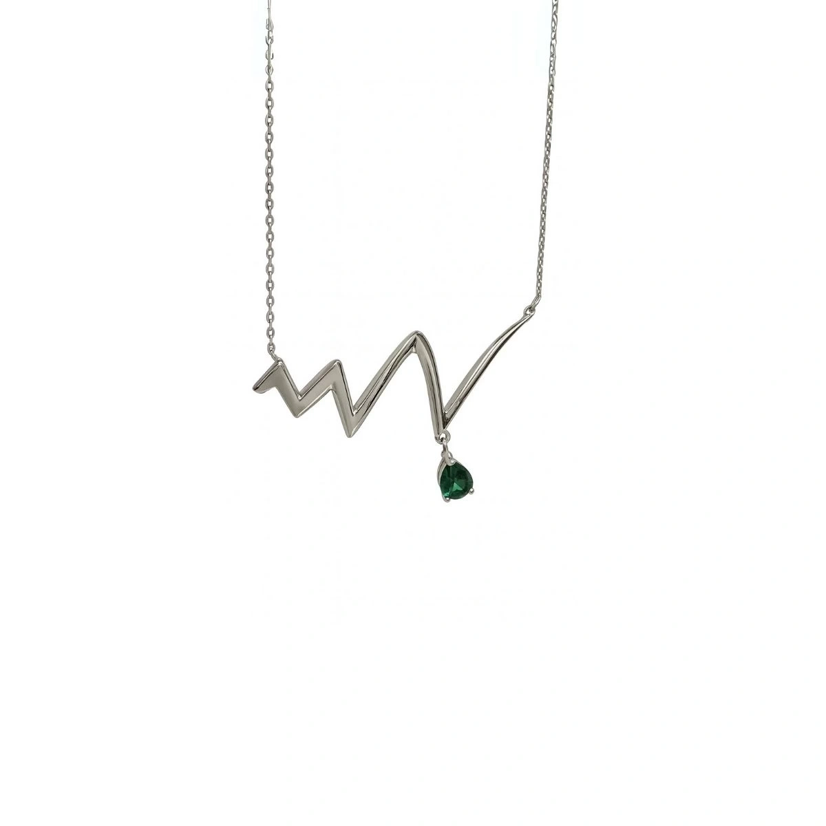 Zümrüt Taşlı Ritim Kolye