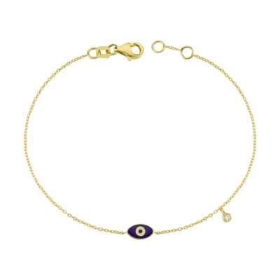 Nazar Göz Mineli Pırlanta Bileklik