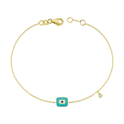 Nazar Mineli Pırlanta Bileklik