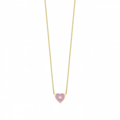 Kalbimin Merkezi Mineli Pırlanta Kolye