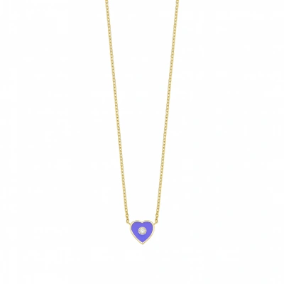 Kalbimin Merkezi Mineli Pırlanta Kolye