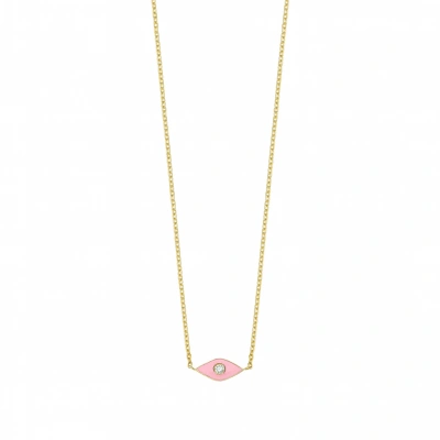 Göz Mineli Pırlanta Kolye