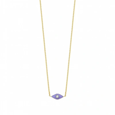 Göz Mineli Pırlanta Kolye